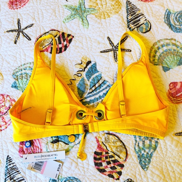 NWT Bleu Rod Beattie Tie Front Bikini Top - Picture 3 of 4
